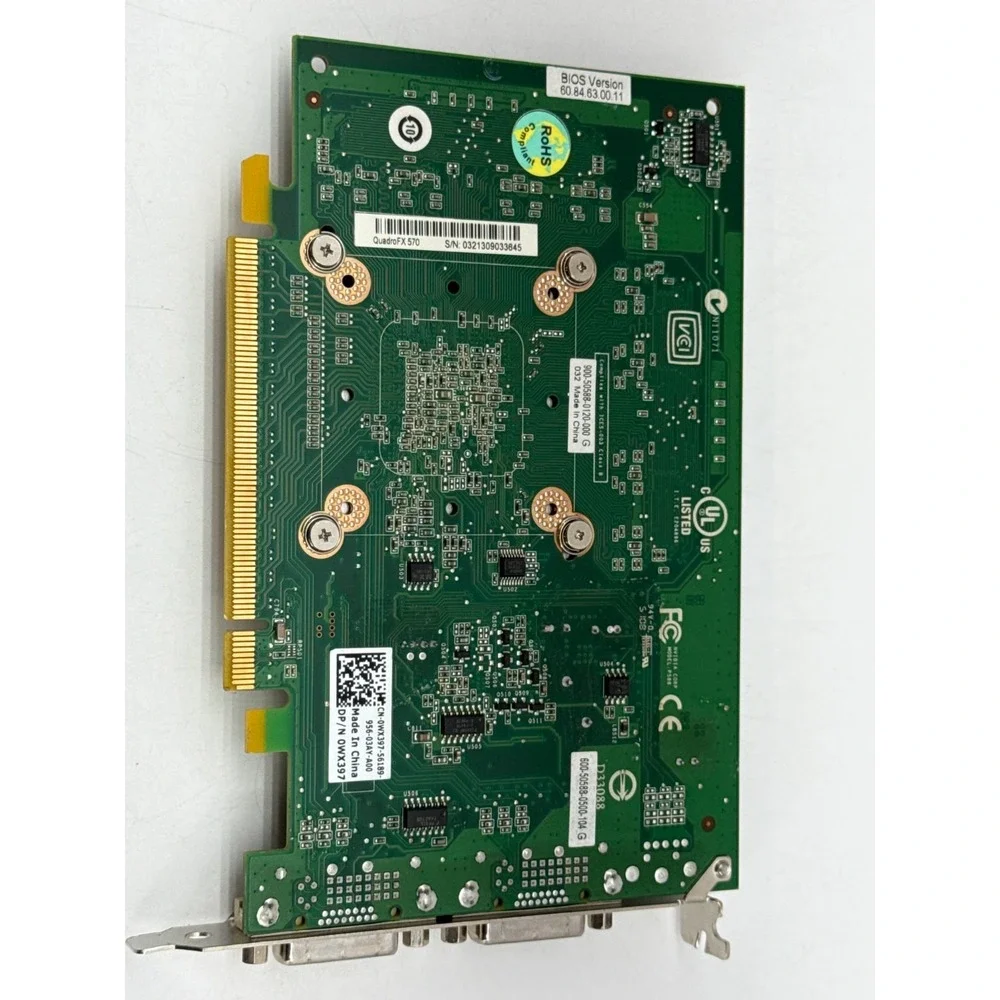NVIDIA QUADRO FX 570 GRAPHICS CARD 256MB S/N: 0323009018678 Apparel Clothing New